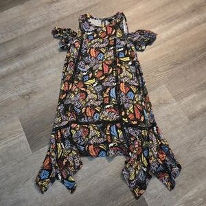 Art Class Girls Medium Multicolor Butterfly Dress